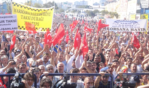 “Korsan Taksiye Hayır” Mitingimiz